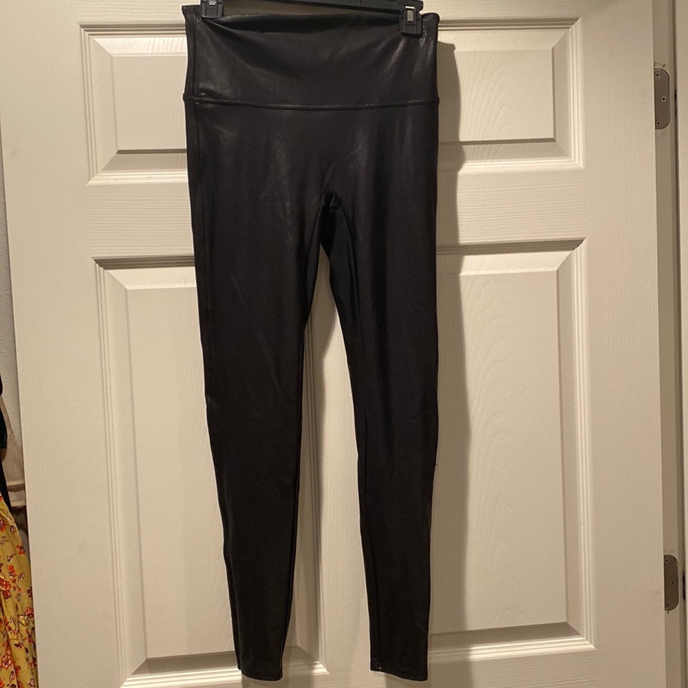 Spanx faux leather leggings
